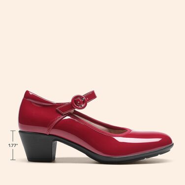 Жіночі туфлі-човники DREAM PAIRS із закритим носком, червоні, розмір 41.5 EU