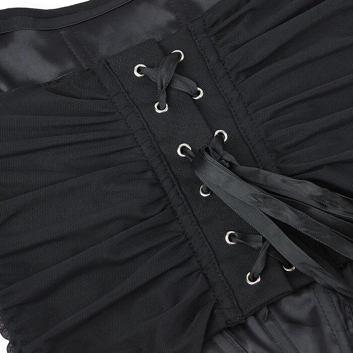 Шиммуо Корсет для жінок, топ-бюстгальтер, мереживний, без бретелек, чорний