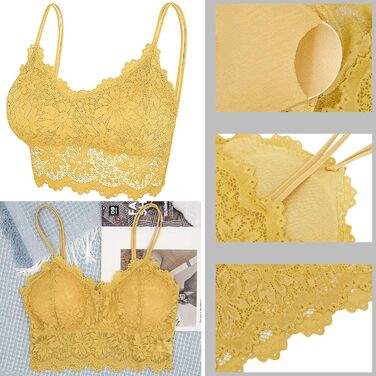 Трусики-бра бюстгальтери Duufin з мереживом, 5 шт., кольори: рожевий, сірий, чорний, бежевий, білий (S-M)