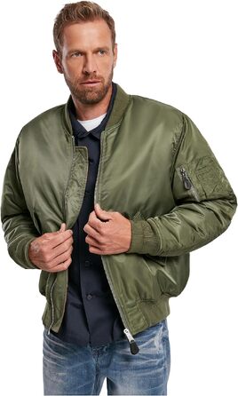 Чоловіча куртка-бомбер Brandit MA-1 Fliegerjacke, колір Olive 1, розмір XL