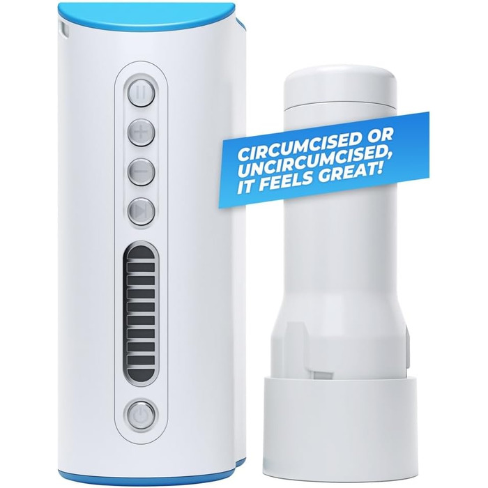 Автомасажер для чоловіків Autoblow Ai Ultra EU, білий, універсальний розмір