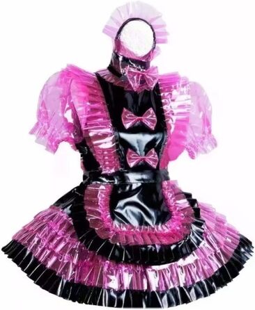 Костюм для косплею DDINGHOONQPODFR: сукня для служанки з ПВХ, чоловічий, блакитний, індивідуальне пошиття