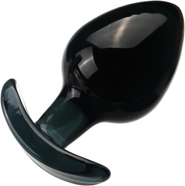 Скляний анальний дildo з анкером, великий, 6.5 см – стимулятор G-точки, анальний/вагінальний, для мастурбації, SM-іграшка для жінок та чоловіків