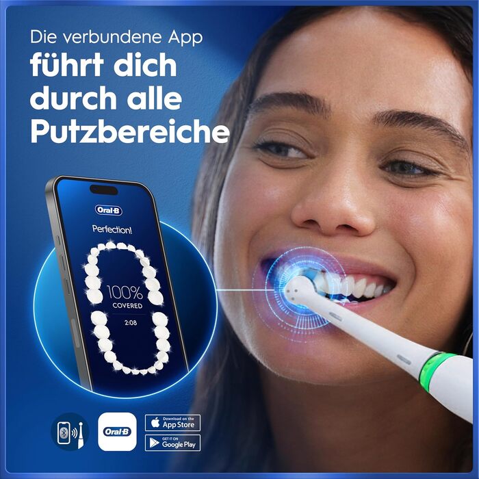 Електрична зубна щітка Oral-B iO Series 5, чорна — 5 режимів чищення, насадка Quite White, дорожній футляр