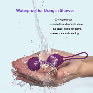 М'ячики Кегель 2-в-1 для вправ та масажу, набір Ben Wa - рекомендовані лікарями для тренування та зміцнення м'язів тазу