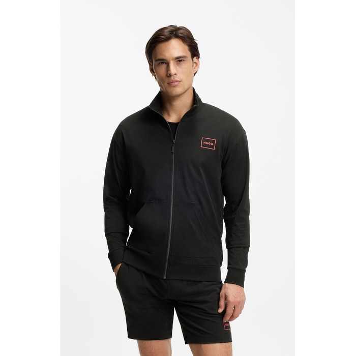 Чоловіча куртка на блискавці HUGO Laze Zip Jacket чорна, розмір XL