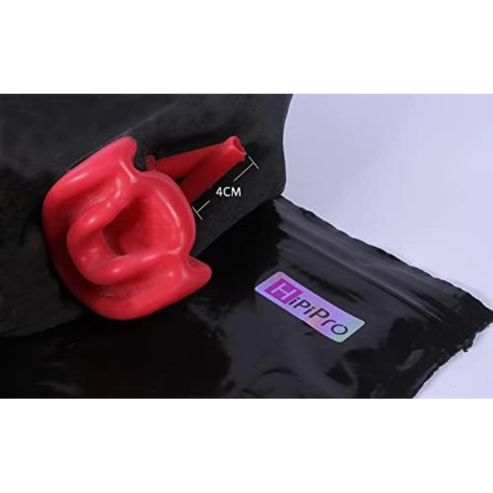 Маска для голови Hipipro Latex, доросла, повна маска з фіксатором для носа та рота