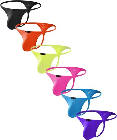 Танга чоловічі Casey Kevin (6 шт.) - XL, багатокольорові