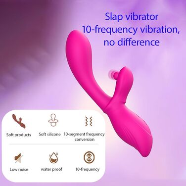 Вібратор G-Spot з силікону для жінок та пар: 10+10 режимів, фіолетовий