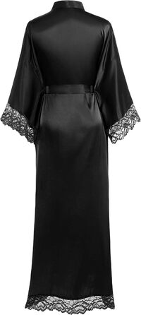 Чорний халат з мереживом BABEYOND для вечірки, весілля, дівчат-дружок, універсальний розмір