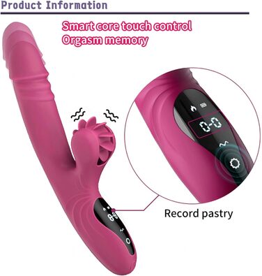 Вібратор для жінок з 9 функціями, нагріванням та стимуляцією G-точки (Rabbit) - зелений