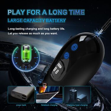 Електричний секс-іграшка для чоловіків з 5 режимами, телескопічною функцією та 10 вібрацій