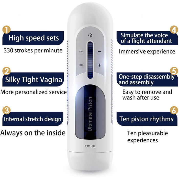 Масажер для чоловіків з телескопічним режимом, автоматичний стимулятор пеніса, секс-іграшка