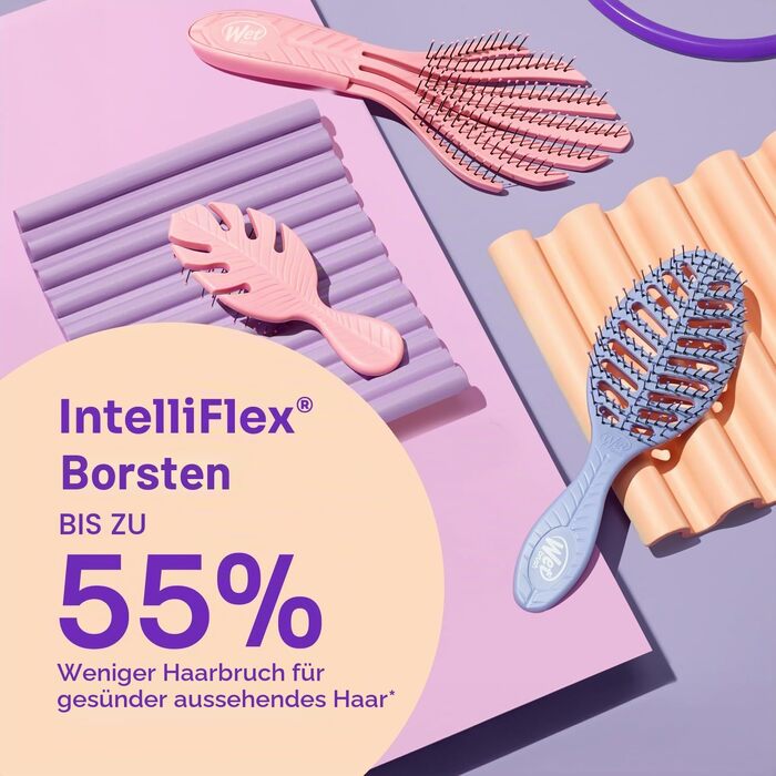 Щітка для волосся Wet Brush Go Green Detangler — екологічна розплутувальна щітка з м'якими щетинками IntelliFlex, сіра