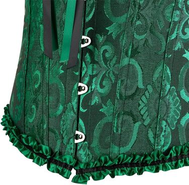 Корсет для повного бюста KUOSE, корсет для живота, топ, великі розміри, чорний, зелений M