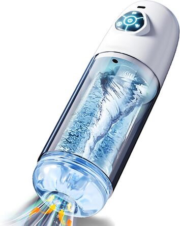 Електричний мастурбатор для чоловіків: насос-вібратор з функціями саксування, обертання та витягування. Іграшка для чоловіків, дискретна та зручна.