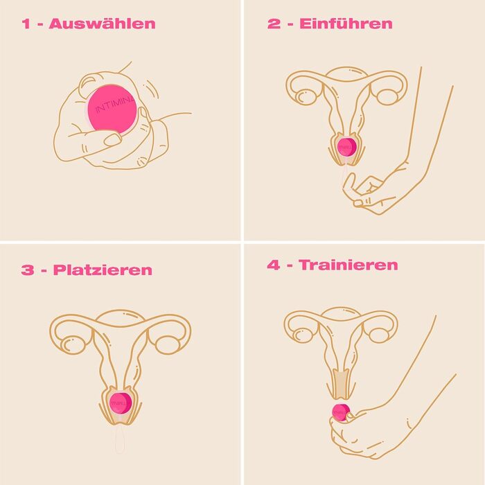 Набір для тренування м'язів тазу Intimina Laselle Routine Set з кульками (28г, 38г, 48г)
