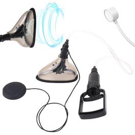 Вібратор для клітора, вакуумний насос, стимулятор для жінок, чорний, комплект