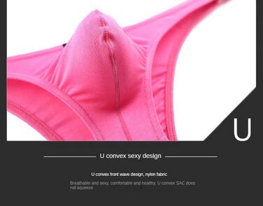 Чоловіча нижня білизна Faringoto: G-String, Bikini String, Tanga, низька посадка, чорний, розмір M