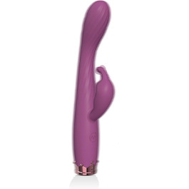 Вібратор для дорослих, пара, з 10 режимів вібрації, силіконовий, анальний та кліторальний, фіолетовий