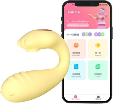 Вібратор для жінок та пар з пультом дистанційного керування, 9 режимів вібрації та 9 режимів потужності, портативний анальний дildo, жовтий