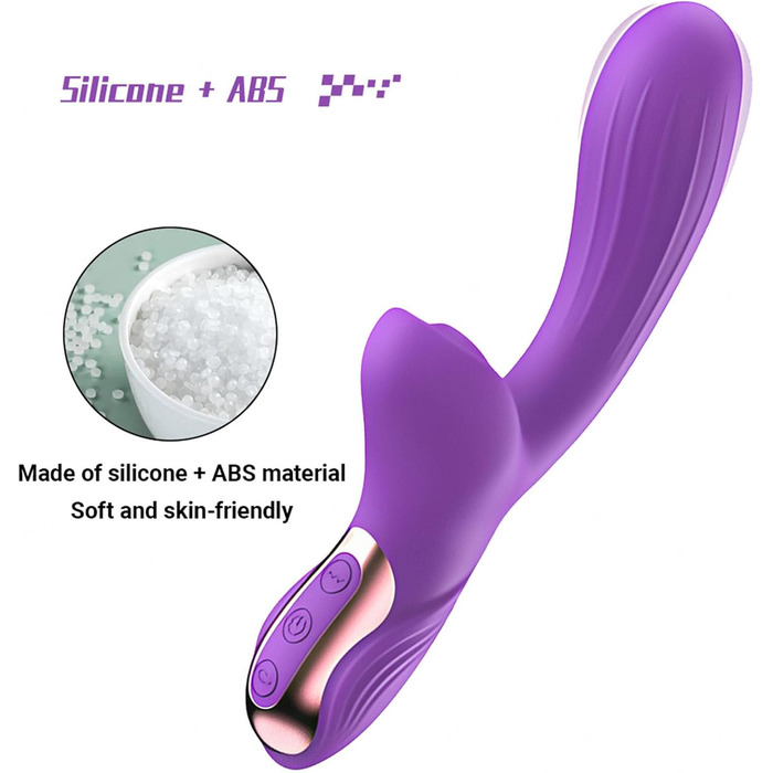 Вібратор жіночий Sexspielzeug Rabbit, 10 режимів, чорний