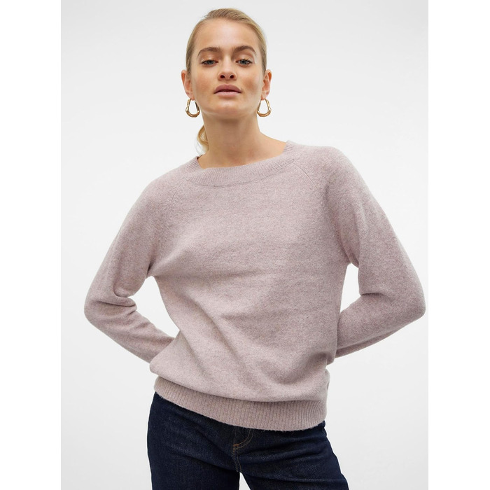 Жіночий в'язаний светр Vero Moda VMDOFFY, колір Woodrose, розмір L