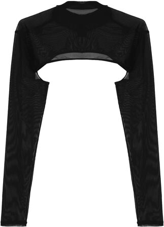 Чоловіча прозора мотоодійна футболка з довгим рукавом, виріз O-Ring, сітчаста напівкроп-футболка для вечірок та клубів