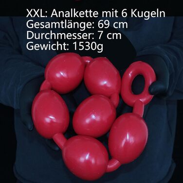 Анальні кульки силіконові LZMYZ (XL, 7 см) для сексуальної стимуляції - 6 розмірів, анальні намисто, дилда
