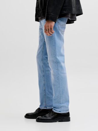 Чоловічі джинси Slim Fit Jack & Jones JJIGLENN JJORIGINAL SQ 330 NOOS, синій денім, 32W/32L