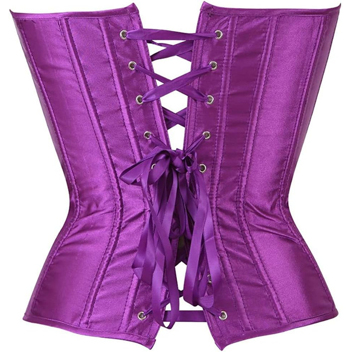 Корсет KSHUN для жінок з квітковим візерунком, з кісточками, з шнурівкою на спині, для формування тіла, фіолетовий