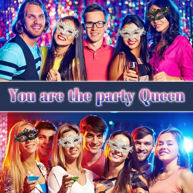 Маска Венеціанська Goenb для жінок, карнавальна маска, маска Фантома Опери, сексуальна маска кажана для Хелловіну, карнавалу, косплею (білий/розкішний сад)