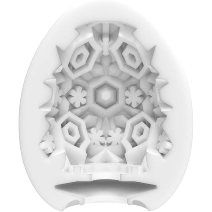 Яєчний масажер Tenga Egg Snow Crystal, білий, універсальний розмір
