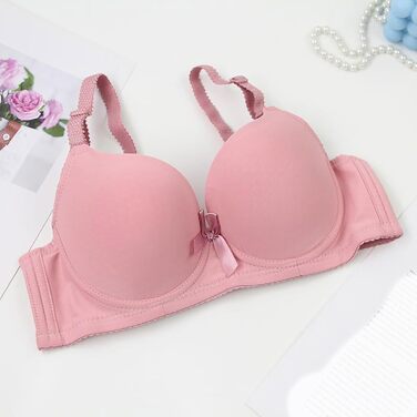 3 шт. Комплект бюстгальтерів для жінок без кісточок Push Up, великі груди, класичний комплект бюстгальтерів з регульованими бретелями, зручний, дихаючий бралетт, спортивна білизна для повсякденного носіння (синій+червоний+бежевий), 100B