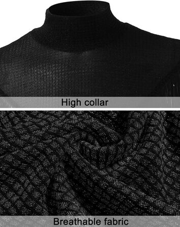 Чоловіча прозора сорочка AIEOE: сексуальний клубний одяг, мереживна сорочка з тонкої сітки (S, чорний)