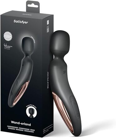 Масажер Satisfyer Wand-erland | Вібратор для жінок | 50 режимів, водонепроникний, преміум-силікон, чорний
