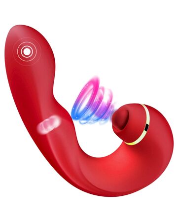 Вібратор для жінок з 5 режимами, масажер клітора та G-точки, сексуальна іграшка для пар, тихий вібратор, червоний