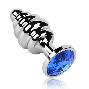 Набір анальних пробок SXOVO (великий + середній + малий) з металу та інкрустацією камінням для чоловіків та жінок