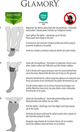 Чорні мереживні шкарпетки GLAMORY Dream 20 XL для великих розмірів