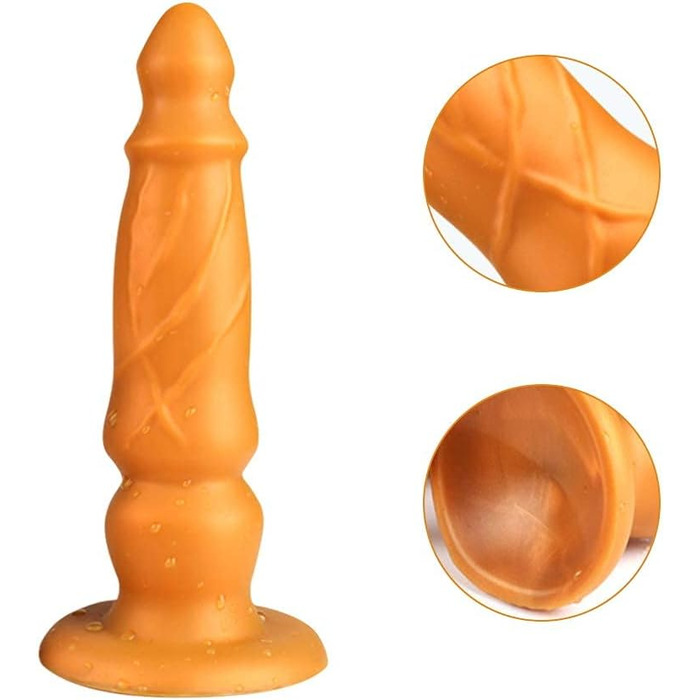Анальний дildo SXOVO для жінок та чоловіків - 22 см, з присоском, для масажу G-точки та стимуляції простати, еротична іграшка для соло