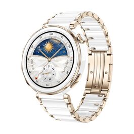 Смарт-годинник Huawei Watch GT 5 Pro 42mm біла кераміка: ЕКГ, GPS, моніторинг здоров'я, до 14 днів автономності, Bluetooth, iOS та Android