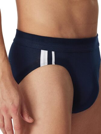 Труси чоловічі Schiesser 3 шт. Sip Softbund та смужки Bio Baumwoe, 95/5 Organic (3XL, Темно-синій)