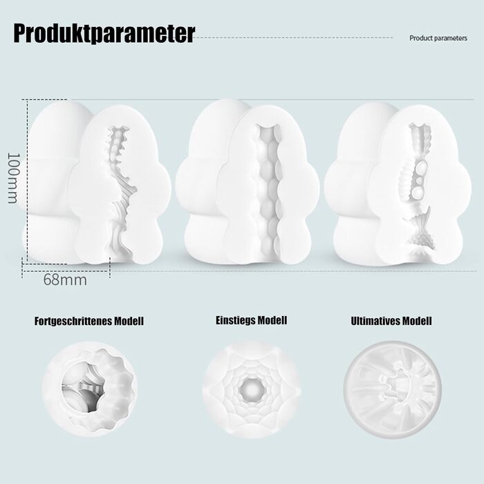 Яєчко для мастурбації Seckoe, TPE, 3 шт. (набір) - для дорослих