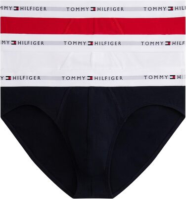 Слип Tommy Hilfiger чоловічий 3p Um0um0370, XL, блакитний (білий/червоний/блакитний)