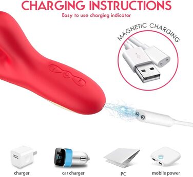 Вібратор Rabbit 2-в-1 для стимуляції вагіни та клітора, 49 швидкостей, 14 режимів вібрації, 25 см, для жінок та пар