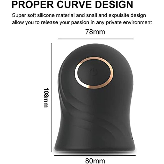 Вібратор для чоловіків LYAMais Eichelvibrator – 12 режимів, масажер для статевого члена, силіконовий статевий аксесуар