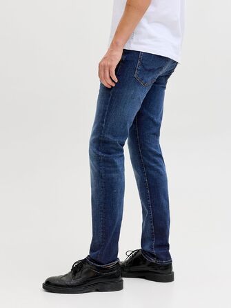 Чоловічі джинси Jack & Jones Slim Fit JJIGLENN синього кольору, денім, 34W/32L