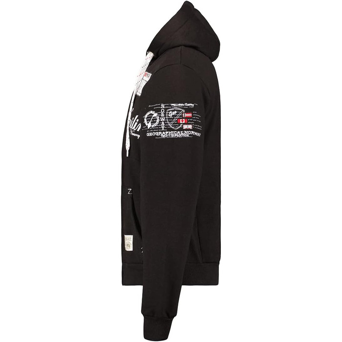 Чоловічий світшот Geographical Norway Fighter чорного кольору, розмір XL