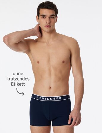 Труси чоловічі Schiesser 3 шт. Bio Baumwolle Multipack Organic XL чорні