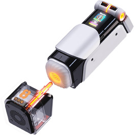 Електричний мастурбатор для чоловіків з 8 рівнями телескопічності та 5 режимами вібрації - ABS+PC+Гума+TPE